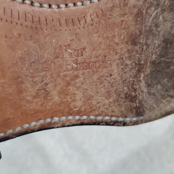 Allen Edmonds Bridgeton tan leather slip on perforated loafer main image 6